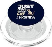 Just One More Cat I Promise Funny Siamese Cat Owner Design PopSockets PopGrip for MagSafe