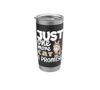 Just One More Cat I Promise Funny Siberian Cat Owner Lover Stainless Steel Insulated Tumbler