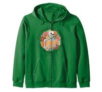 Just one more chapter - Avid readers bookworms reading book Zip Hoodie