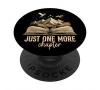 Just One More Chapter Book Dragon Romantasy Reader Bookish PopSockets Adhesive PopGrip