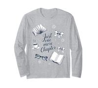Just One More Chapter Book Love Cozy Bookworm Reading Long Sleeve T-Shirt