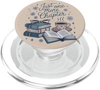 Just One More Chapter Book Love Cozy Bookworm Reading PopSockets PopGrip for MagSafe