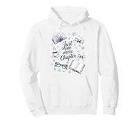 Just One More Chapter Book Love Cozy Bookworm Reading Pullover Hoodie