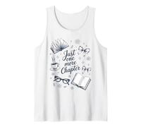 Just One More Chapter Book Love Cozy Bookworm Reading Tank Top