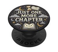 Just One More Chapter Book Lover Librarian Bookish PopSockets Adhesive PopGrip