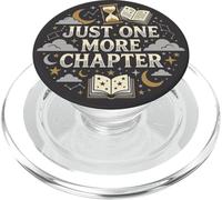 Just One More Chapter Book Lover Librarian Bookish PopSockets PopGrip for MagSafe
