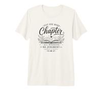 Just One More Chapter Book Lover Open Book Reading Graphic Premium T-Shirt