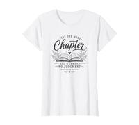 Just One More Chapter Book Lover Open Book Reading Graphic T-Shirt