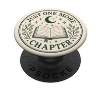 Just One More Chapter Book Lover Reading Bibliophile PopSockets Adhesive PopGrip