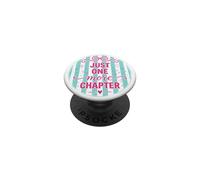 Just One More Chapter Bookish Book Reading Coquette Pink Bow PopSockets Adhesive PopGrip