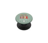 Just One More Chapter Bookish Reading Green Book Floral PopSockets Adhesive PopGrip