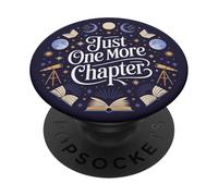 Just One More Chapter Celestial Reading Aesthetic PopSockets Adhesive PopGrip