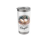 Just One More Chapter Coffee Book Reading Bookworm Books Stainless Steel Insulated Tumbler