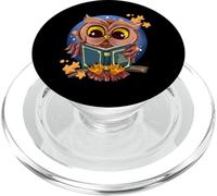 Just One More Chapter Cute Night Owl Reading Book PopSockets PopGrip for MagSafe