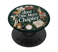 Just One More Chapter Dark Academia Book Lover Aesthetic PopSockets Adhesive PopGrip