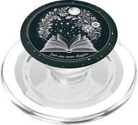 Just One More Chapter Floral Book Moon Lover Reading PopSockets PopGrip for MagSafe