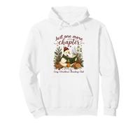 Just-One-More Chapter Goose Christmas Reading Club Librarian Pullover Hoodie
