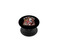 Just One More Chapter - Skeleton Reading Book Lover Coffee PopSockets Adhesive PopGrip