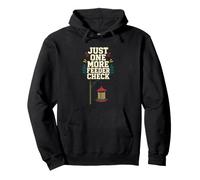 Just One More Feeder Check Pullover Hoodie