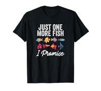 Just One More Fish I Promise Fishkeeping Funny Fish Tank T-Shirt