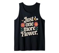 Just One More Flower Cute Bee Wildflowers Tank Top