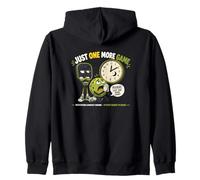 Just One More Game Pickleball Player Humor Zip Hoodie