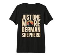 Just One More German Shepherd Retro Sunset Premium T-Shirt