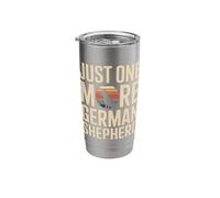 Just One More German Shepherd Retro Sunset Stainless Steel Insulated Tumbler