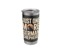 Just One More German Shepherd Retro Sunset Stainless Steel Insulated Tumbler
