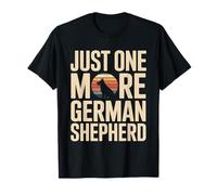Just One More German Shepherd Retro Sunset T-Shirt