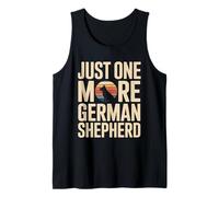 Just One More German Shepherd Retro Sunset Tank Top