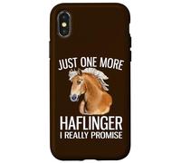 Just One More Haflinger I Promise Funny Haflinger Horse Case for iPhone X/XS