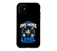 Just One More Level Funny Gaming Cat Gamer Controller Gamers Case for iPhone 11