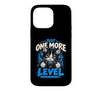 Just One More Level Funny Gaming Cat Gamer Controller Gamers Case for iPhone 14 Pro Max