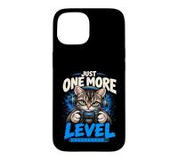 Just One More Level Funny Gaming Cat Gamer Controller Gamers Case for iPhone 15