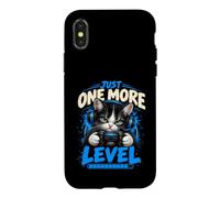 Just One More Level Funny Gaming Cat Gamer Controller Gamers Case for iPhone X/XS
