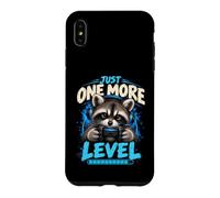 Just One More Level Funny Gaming Raccoon Gamer Controller Case for iPhone XS Max