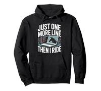 Just One More Line Then I Ride Horse Programmer Pullover Hoodie