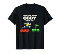Just One More Obby Then Bed Funny Night Graphic T-Shirt
