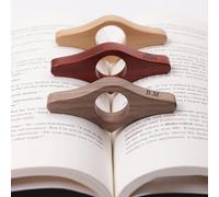 Just One More Page - Personalized Book Page Holder,Thumb Page Holder for Reading,Custom Wooden Name Page Spreader,Gift for Book Lovers,Bookworm,Reading Accessory,Christmas Birthday Gift (Black Walnut)