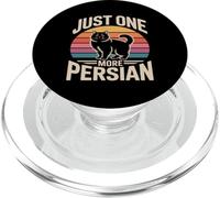 Just One More Persian Retro Funny Cat Lover PopSockets PopGrip for MagSafe