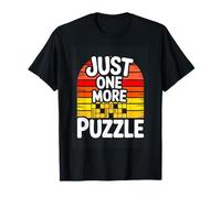 Just One More Puzzle Retro Crossword Lover T-Shirt