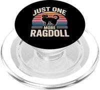 Just One More Ragdoll Retro Cat Lover Funny Saying PopSockets PopGrip for MagSafe