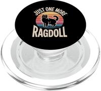 Just One More Ragdoll Retro Cat Lover Funny Saying PopSockets PopGrip for MagSafe
