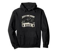 Just One More Ride Horse Riding Vintage Equestrian Design Pullover Hoodie