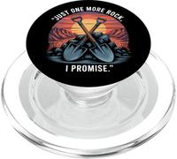 Just One More Rock I Promise Retro Digging Design PopSockets PopGrip for MagSafe