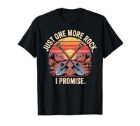 Just One More Rock I Promise Retro Digging Design T-Shirt
