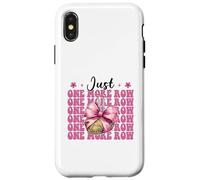 Just One More Row Crocheting Crocheter Knitting Yarn Girl Case for iPhone X/XS