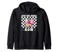 Just One More Row Crocheting Crocheter Knitting Yarn Girl Zip Hoodie