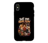 Just One More Row Funny Knitter Fiber Artist Knitting Case for iPhone X/XS
